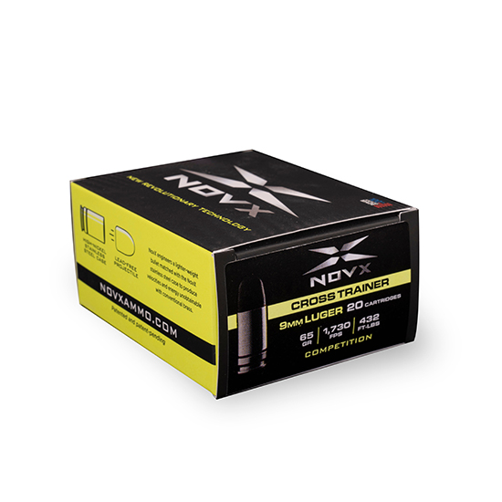 NOVX AMMO 9MM LUGER 65GR CROSS TRAIN COMP 20/10 - Ammunition